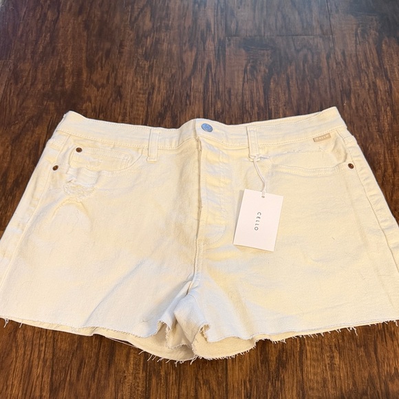 Judy Blue Women's Jean Shorts in Blue, Black, and White - Picture 11 of 16